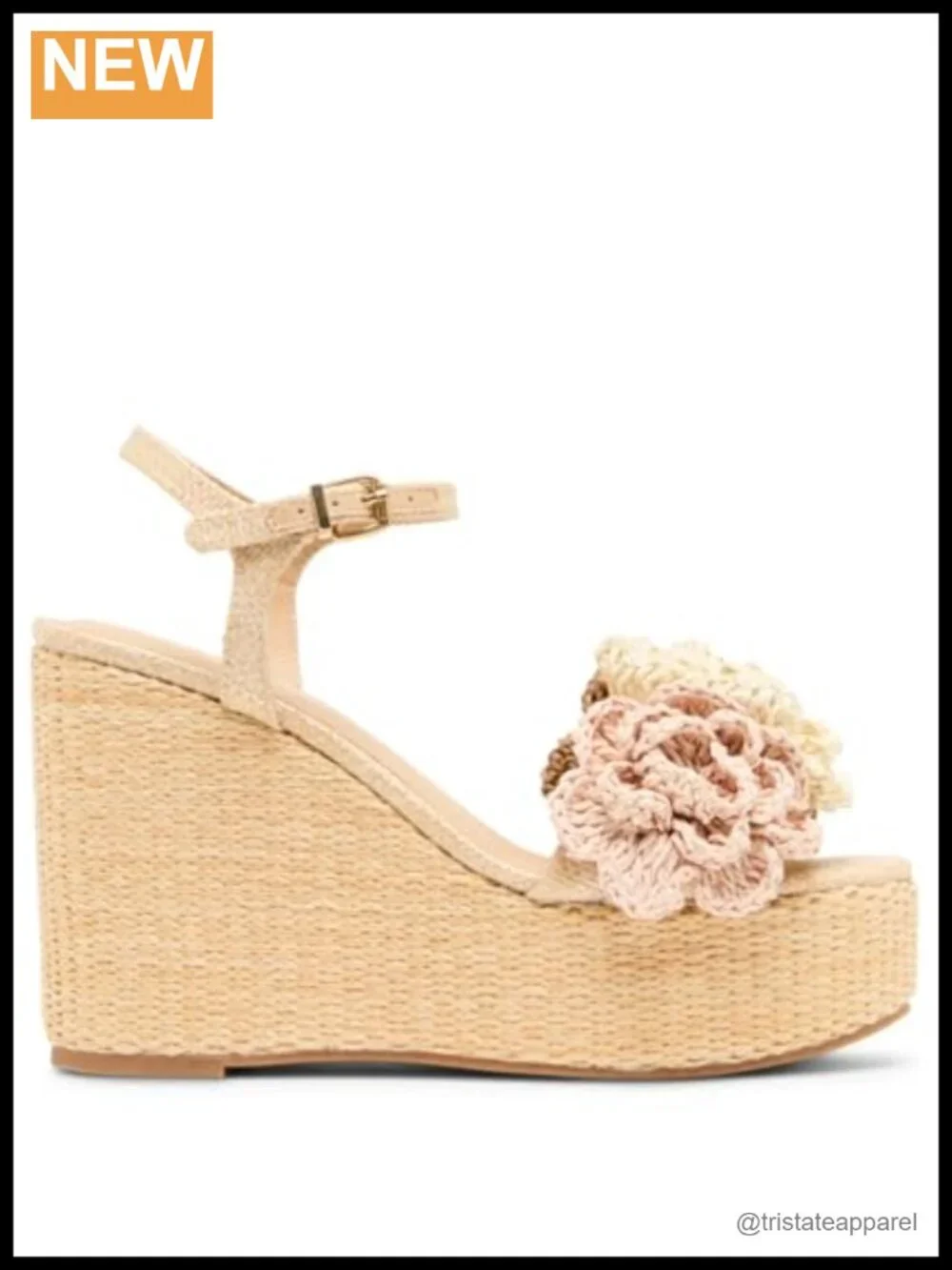 Wedge Sandal Slingback Buckle Closed Toe Casual
